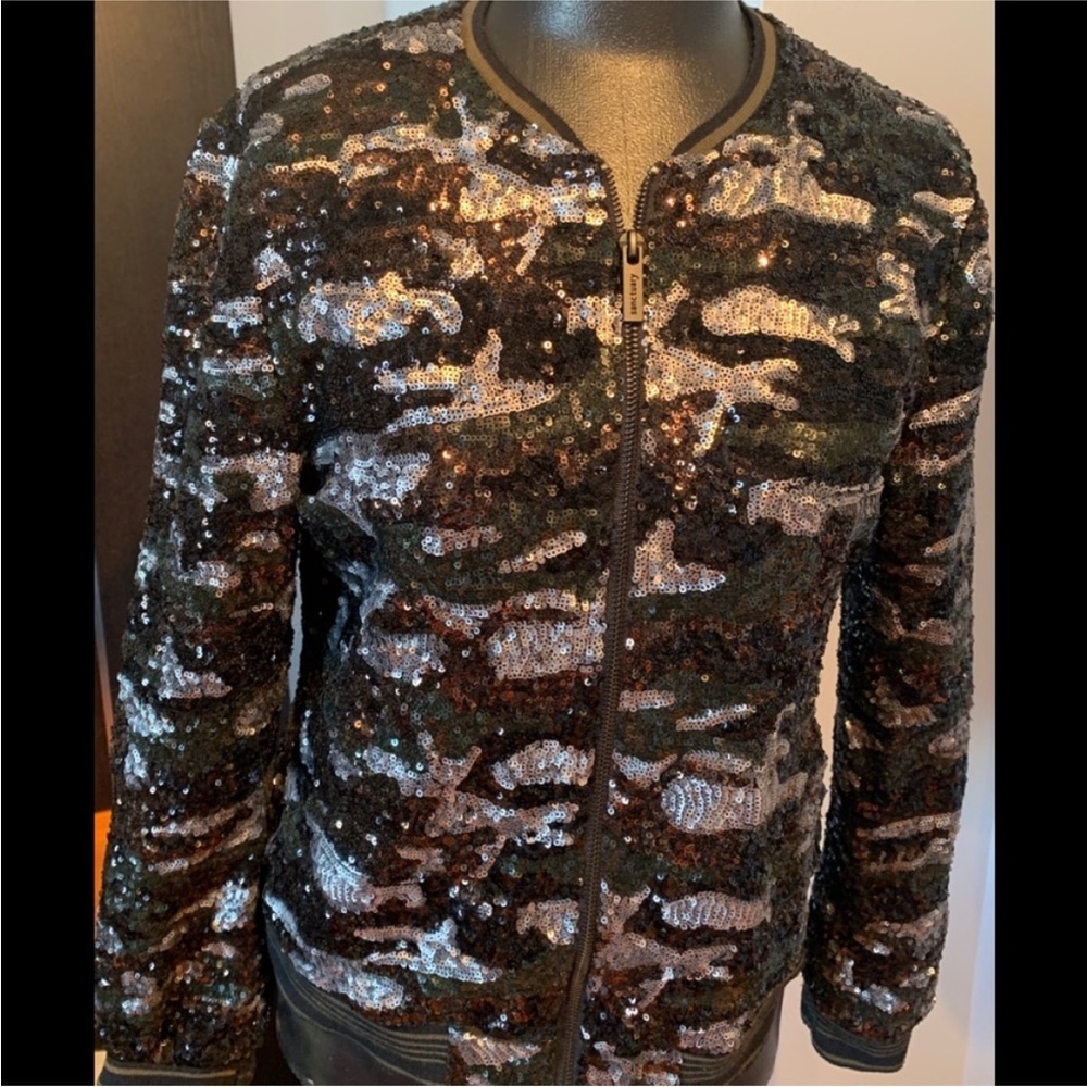 Sanctuary💕 Sequined Military style Jacket Size S - Picture 4 of 10